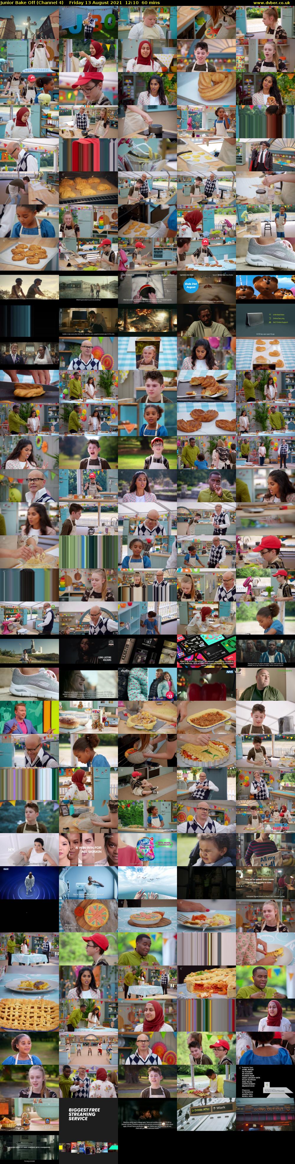 Junior Bake Off (Channel 4) Friday 13 August 2021 12:10 - 13:10