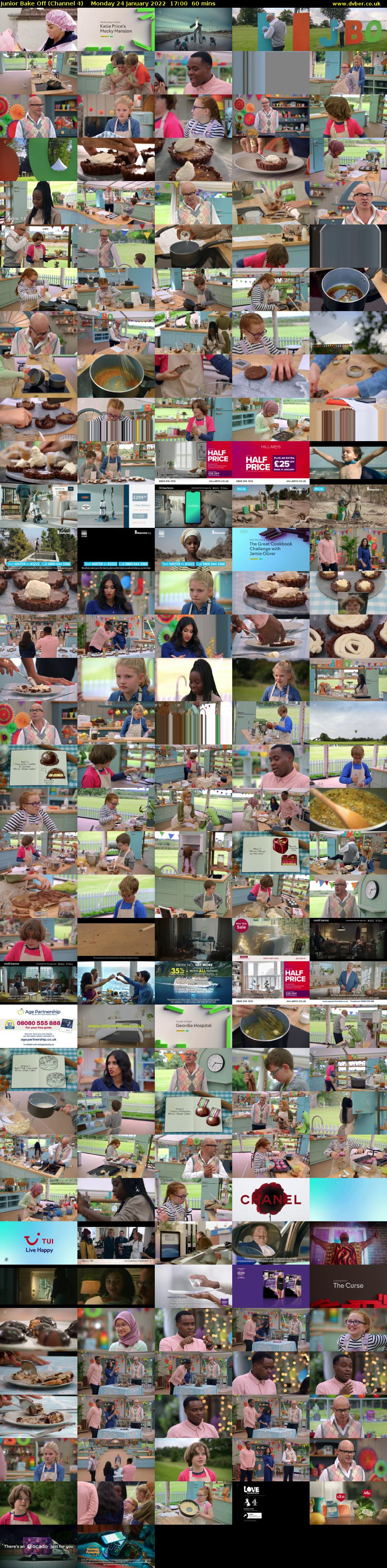 Junior Bake Off (Channel 4) Monday 24 January 2022 17:00 - 18:00
