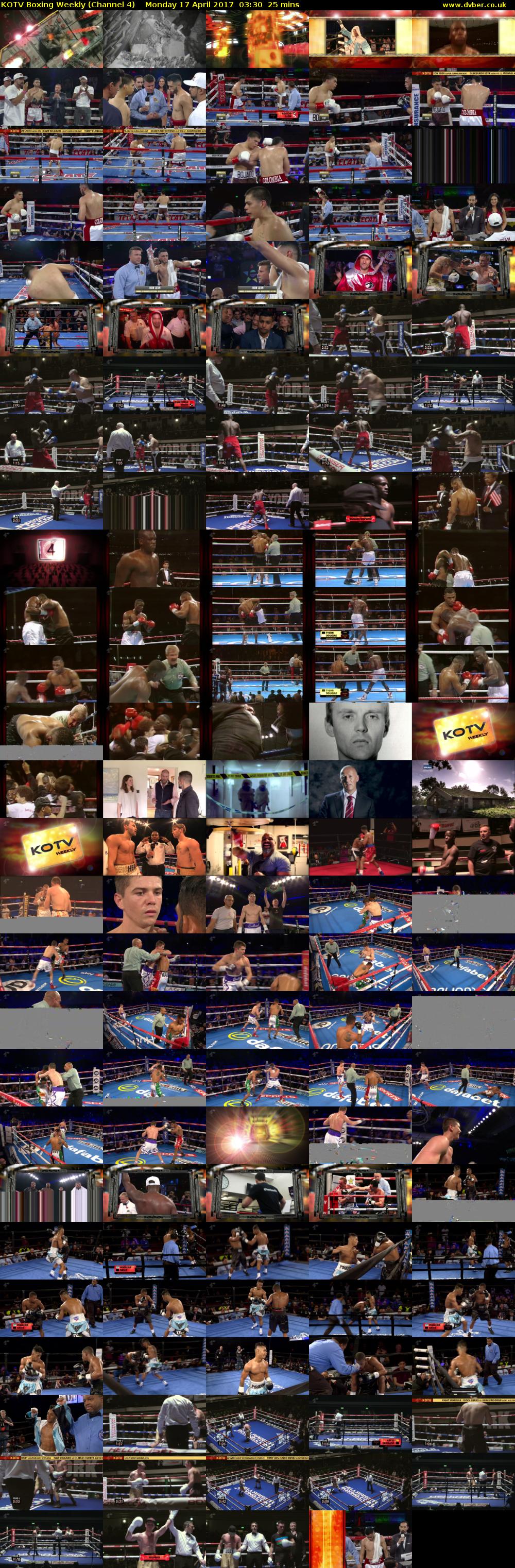 KOTV Boxing Weekly (Channel 4) Monday 17 April 2017 03:30 - 03:55