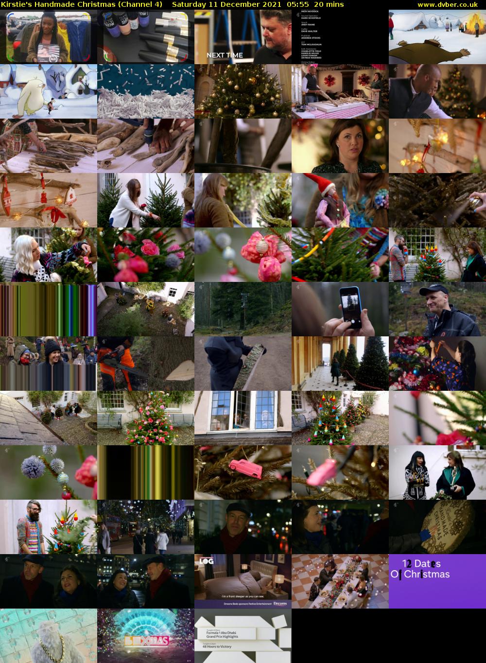 Kirstie's Handmade Christmas (Channel 4) Saturday 11 December 2021 05:55 - 06:15