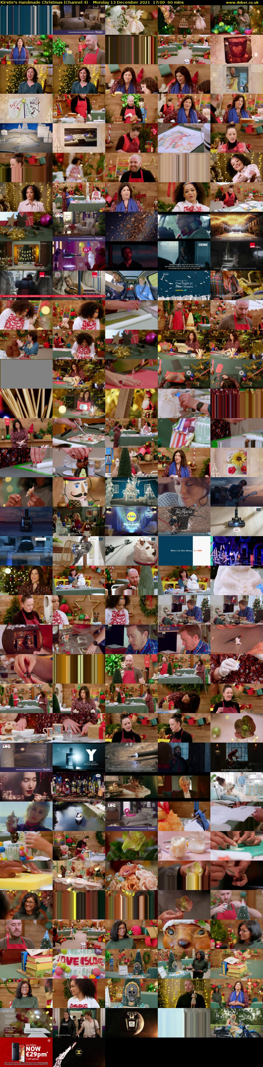 Kirstie's Handmade Christmas (Channel 4) Monday 13 December 2021 17:00 - 18:00