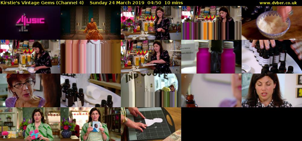 Kirstie's Vintage Gems (Channel 4) Sunday 24 March 2019 04:50 - 05:00