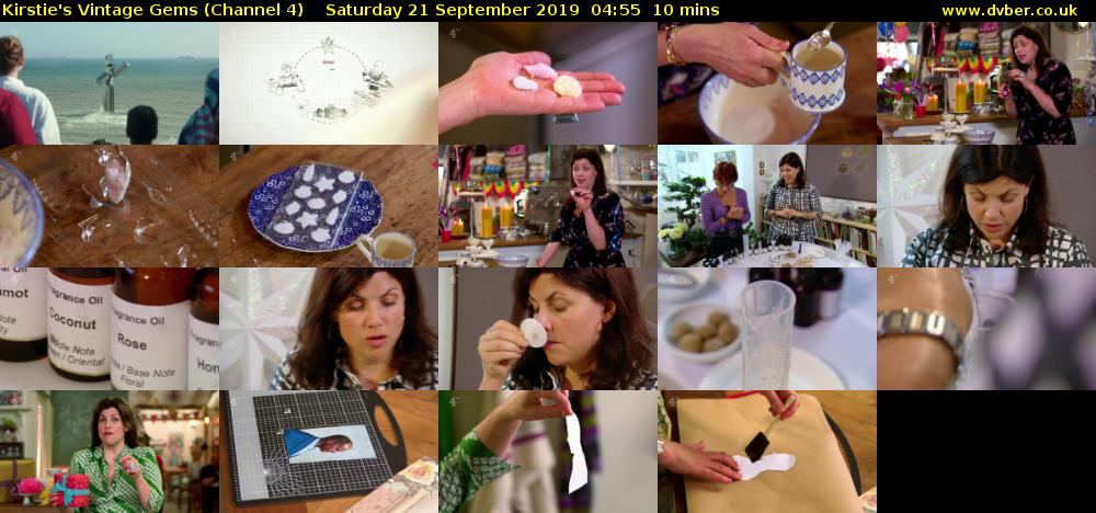 Kirstie's Vintage Gems (Channel 4) Saturday 21 September 2019 04:55 - 05:05
