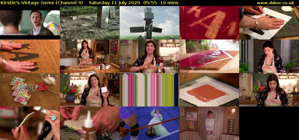 Kirstie's Vintage Gems (Channel 4) Saturday 11 July 2020 05:55 - 06:05