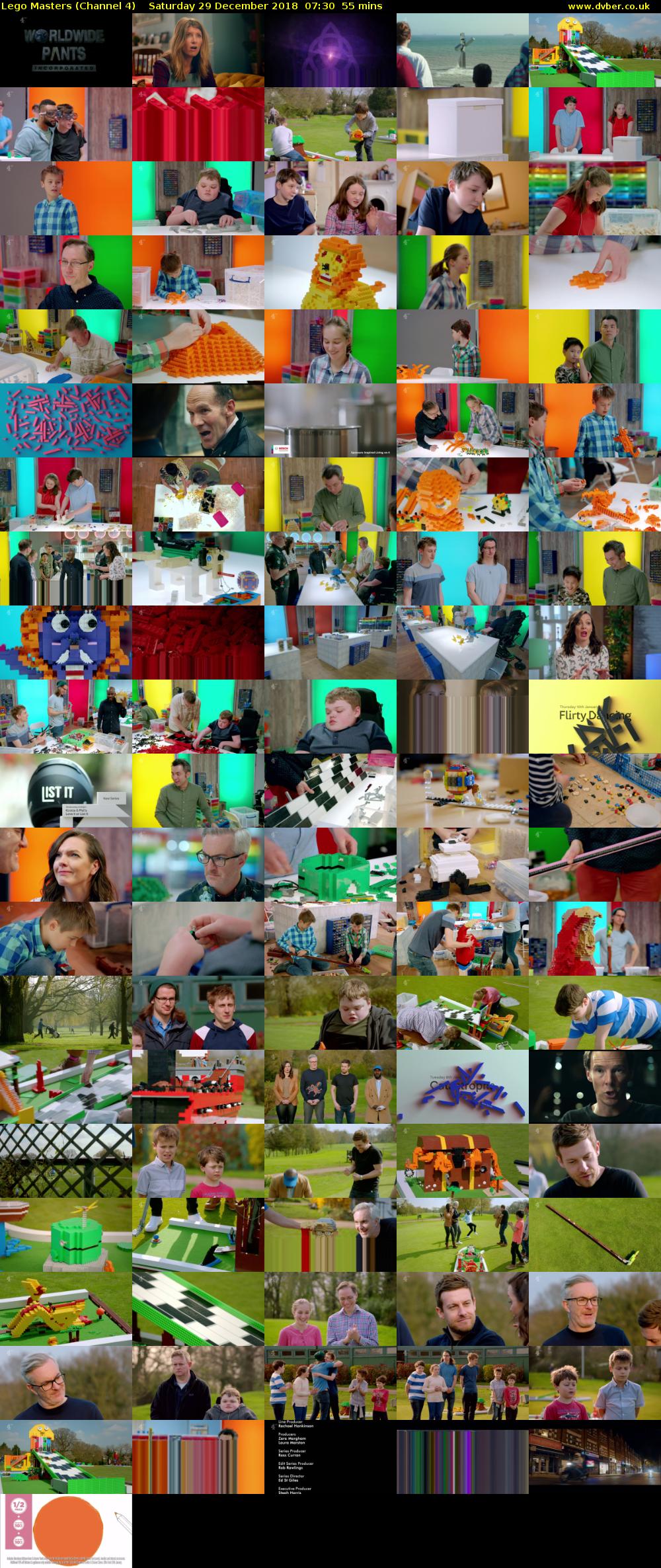 Lego Masters (Channel 4) Saturday 29 December 2018 07:30 - 08:25