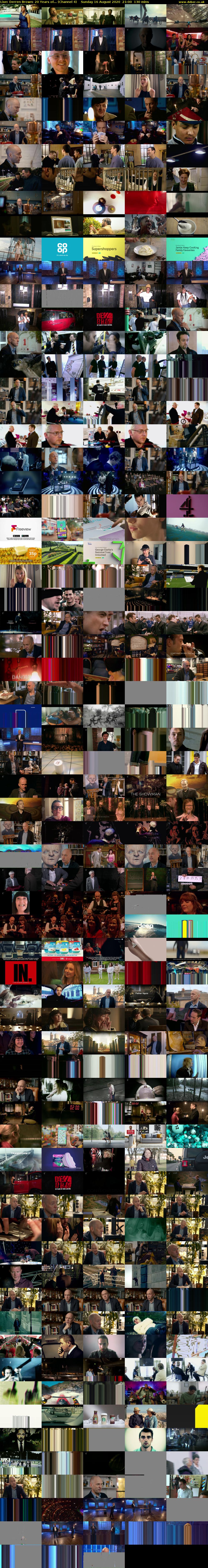 Live: Derren Brown: 20 Years of... (Channel 4) Sunday 16 August 2020 21:00 - 23:10