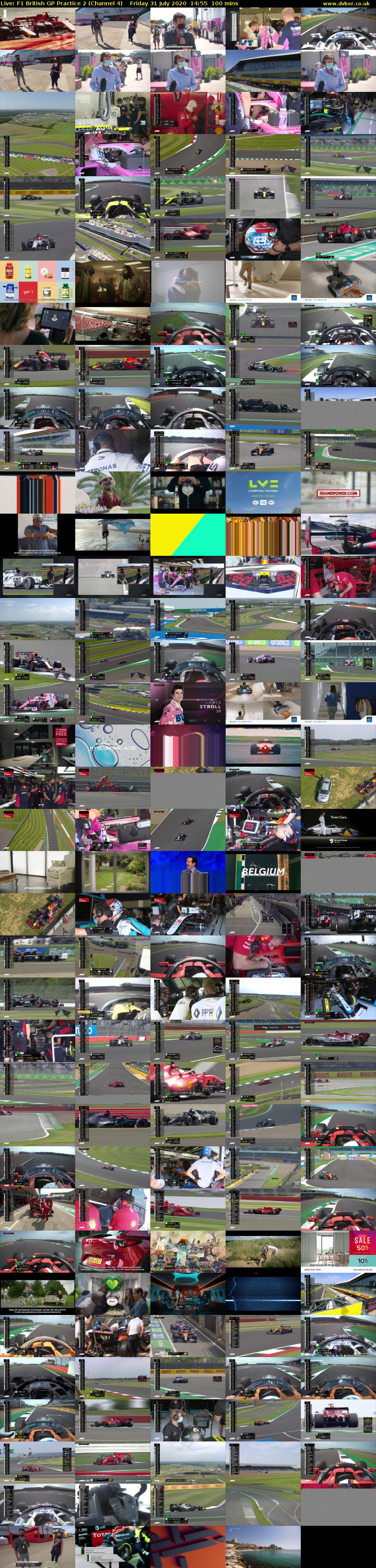 Live: F1 British GP Practice 2 (Channel 4) Friday 31 July 2020 14:55 - 16:35
