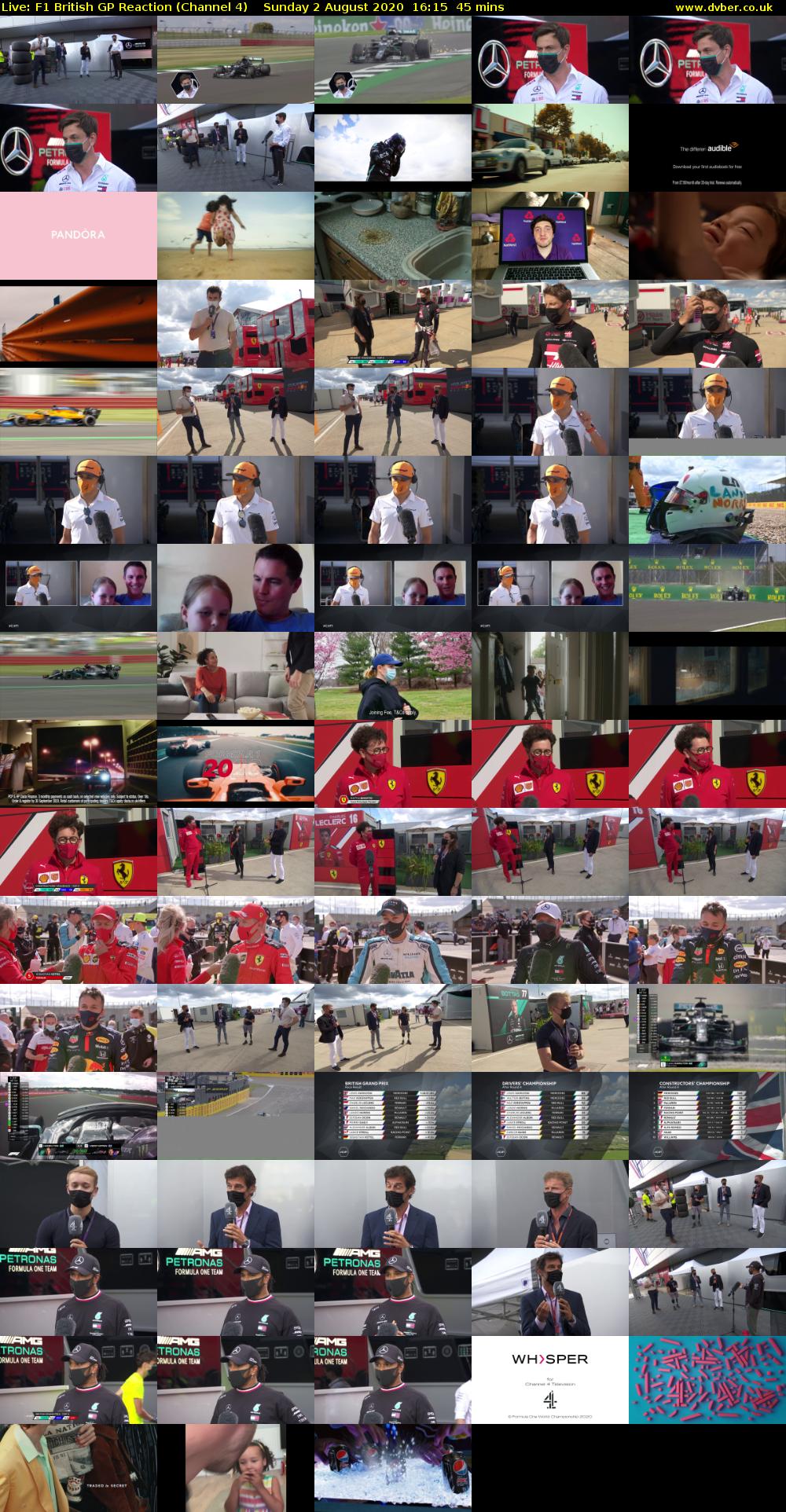 Live: F1 British GP Reaction (Channel 4) Sunday 2 August 2020 16:15 - 17:00