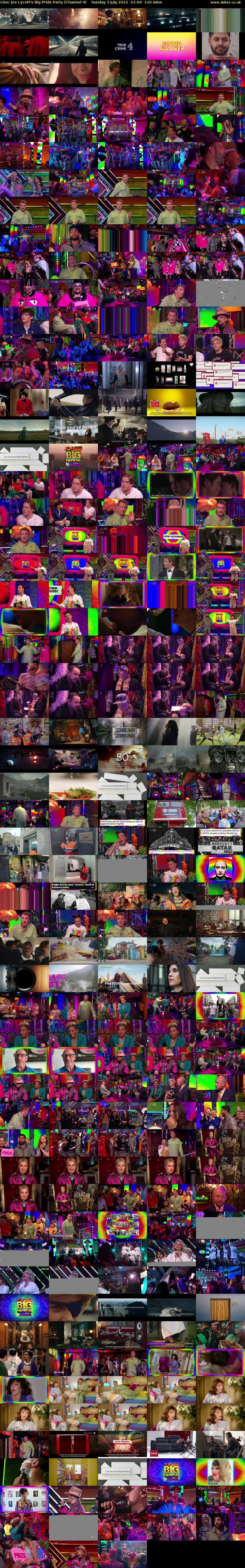Live: Joe Lycett's Big Pride Party (Channel 4) Sunday 3 July 2022 21:00 - 23:00