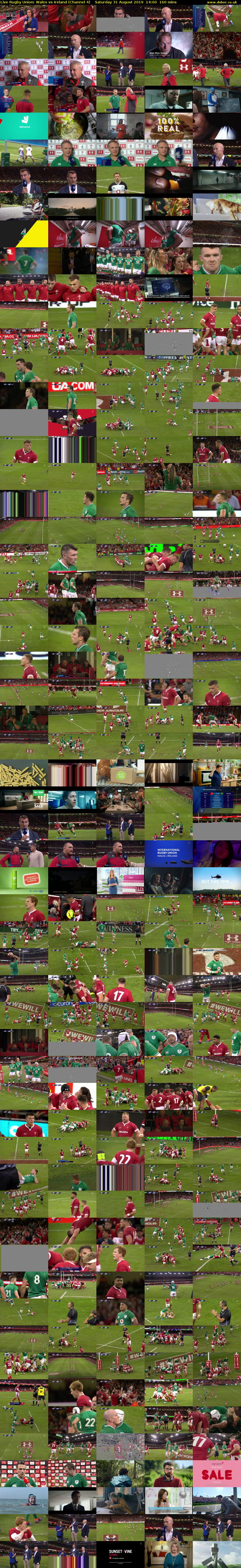 Live Rugby Union: Wales vs Ireland (Channel 4) Saturday 31 August 2019 14:00 - 16:40