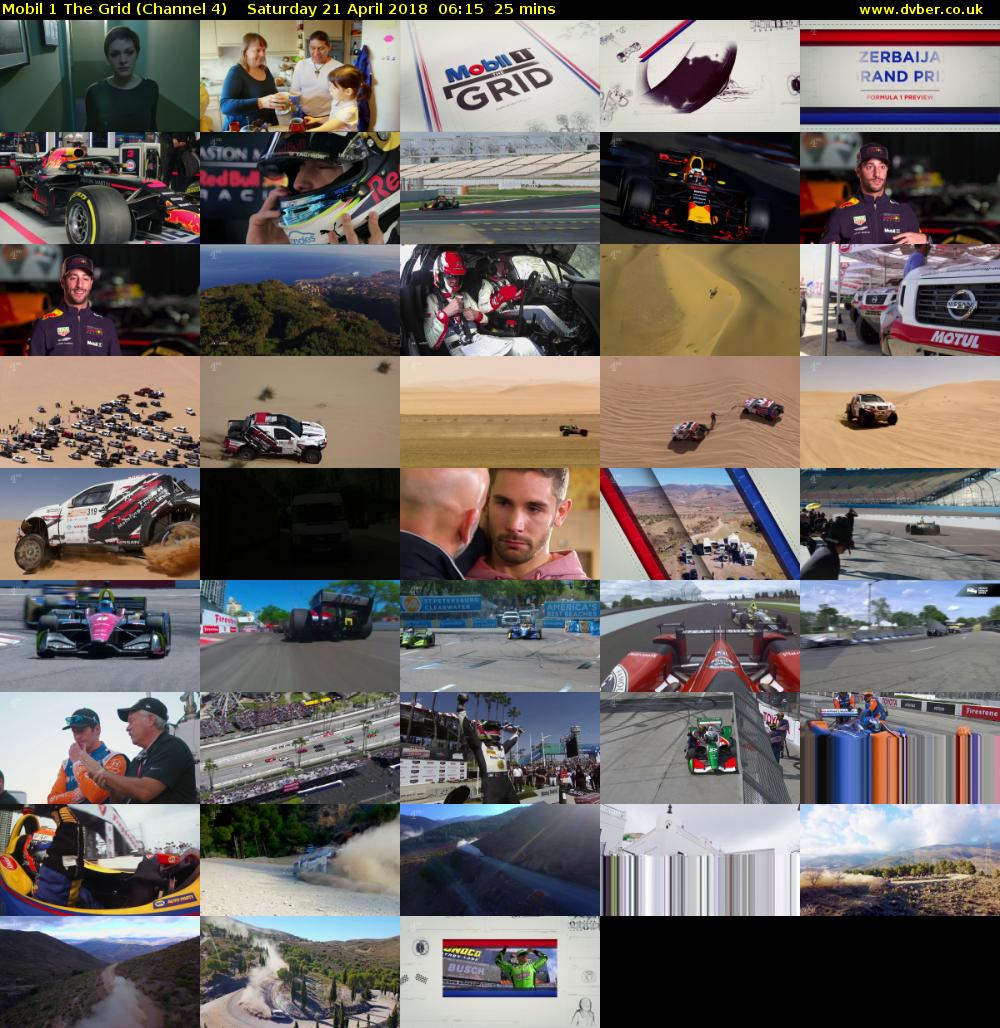 Mobil 1 The Grid (Channel 4) Saturday 21 April 2018 06:15 - 06:40