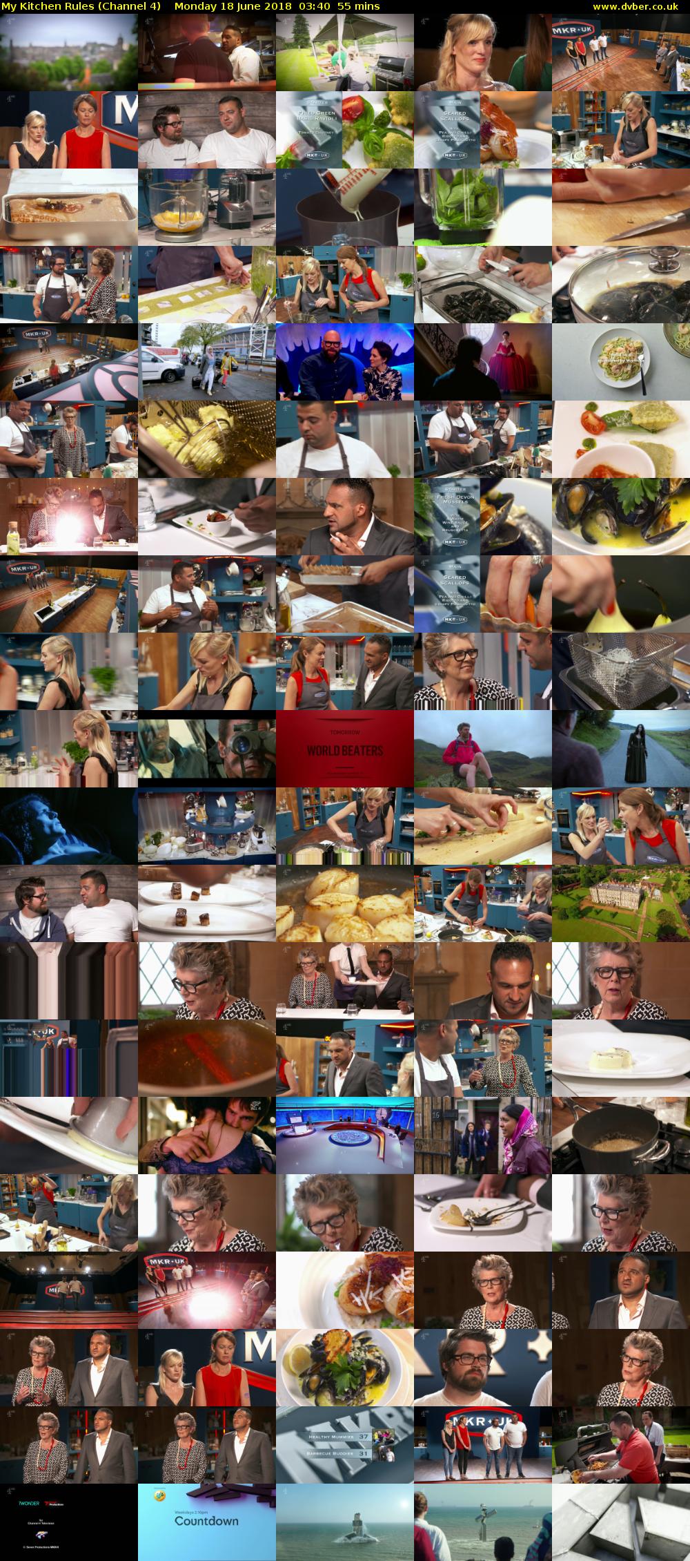 My Kitchen Rules (Channel 4) Monday 18 June 2018 03:40 - 04:35