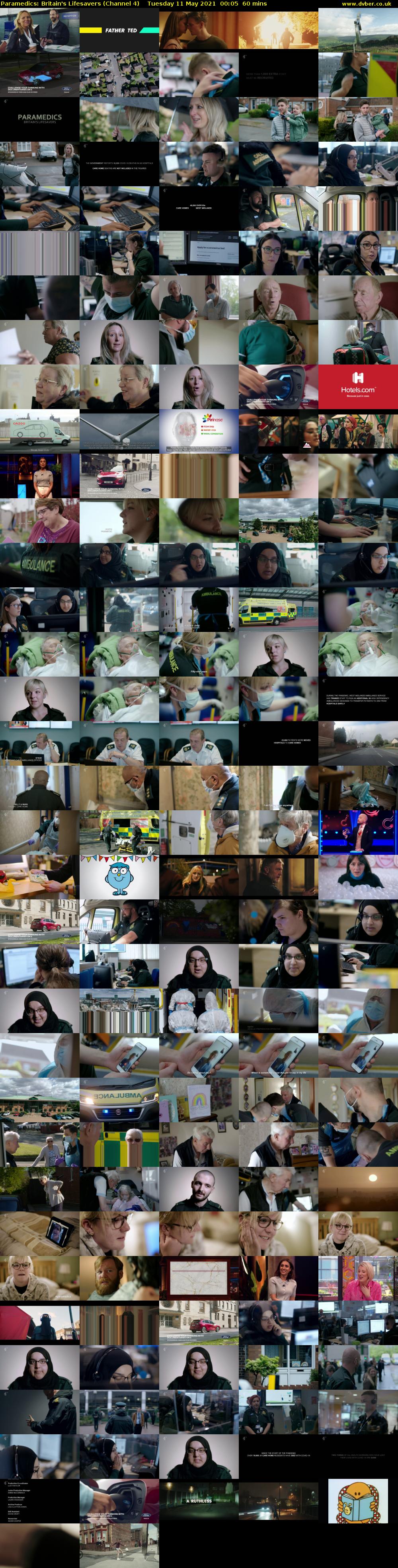 Paramedics: Britain's Lifesavers (Channel 4) Tuesday 11 May 2021 00:05 - 01:05