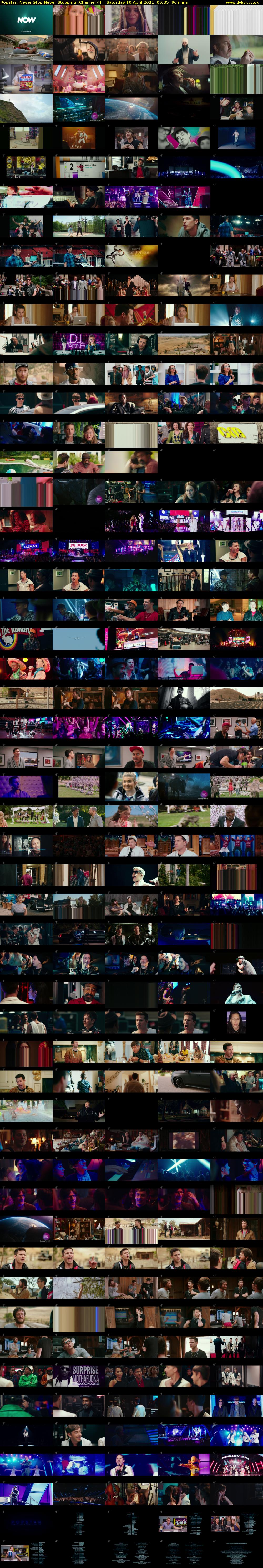 Popstar: Never Stop Never Stopping (Channel 4) Saturday 10 April 2021 00:35 - 02:05