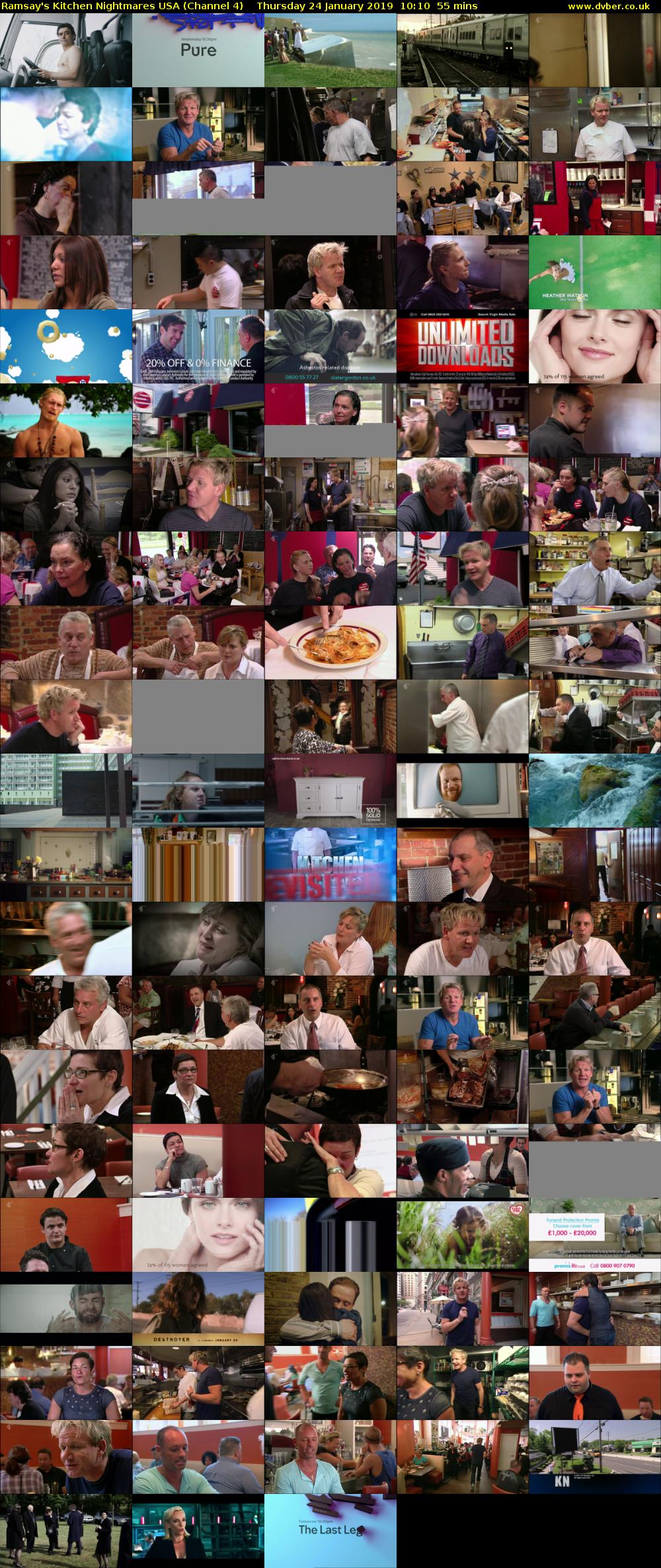 Ramsay's Kitchen Nightmares USA (Channel 4) Thursday 24 January 2019 10:10 - 11:05