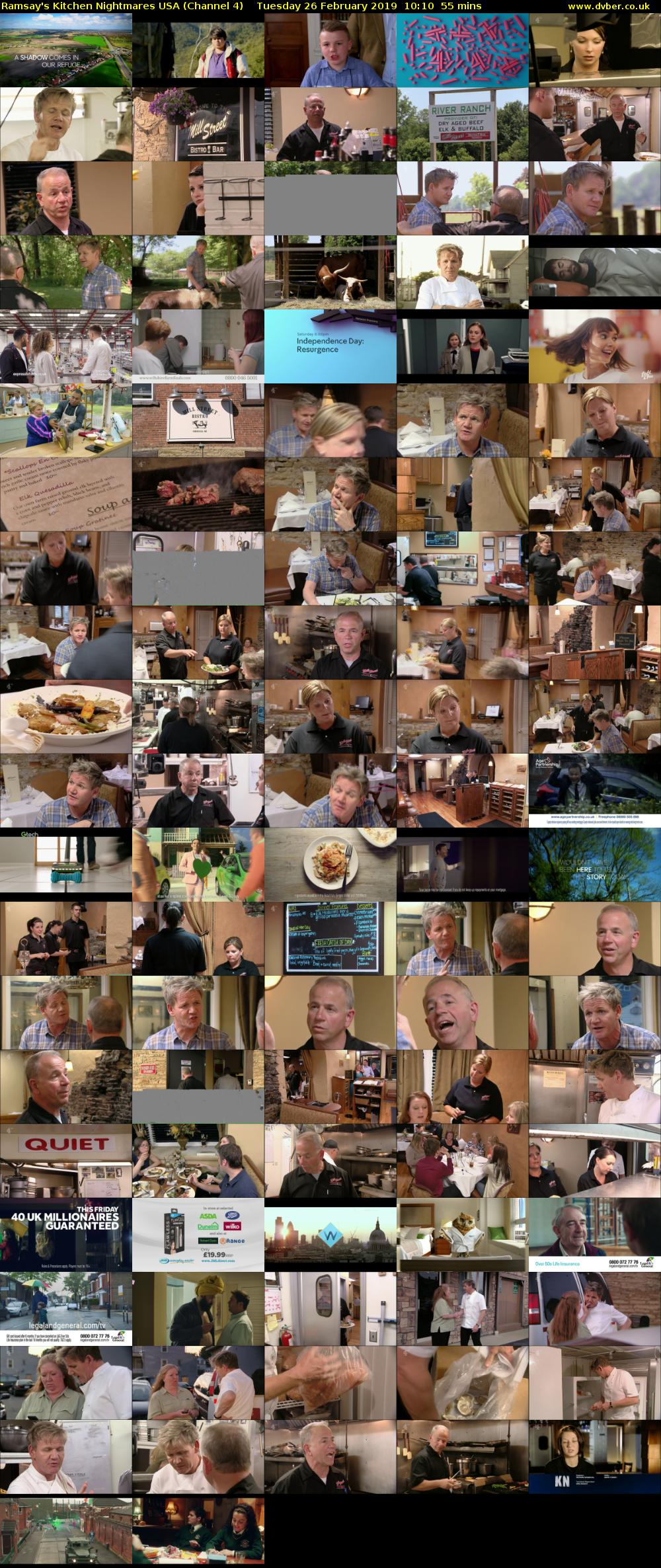 Ramsay's Kitchen Nightmares USA (Channel 4) Tuesday 26 February 2019 10:10 - 11:05