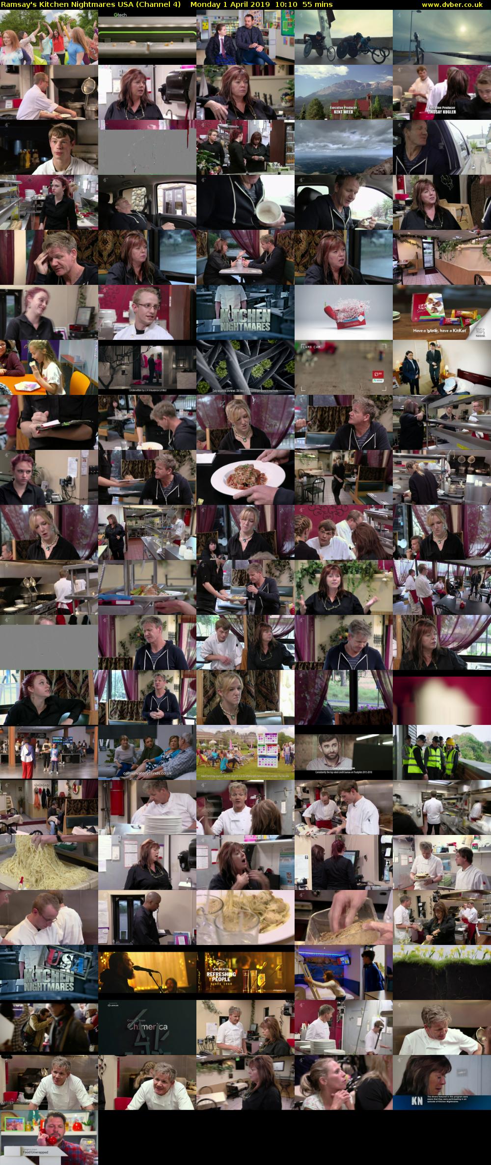 Ramsay's Kitchen Nightmares USA (Channel 4) Monday 1 April 2019 10:10 - 11:05