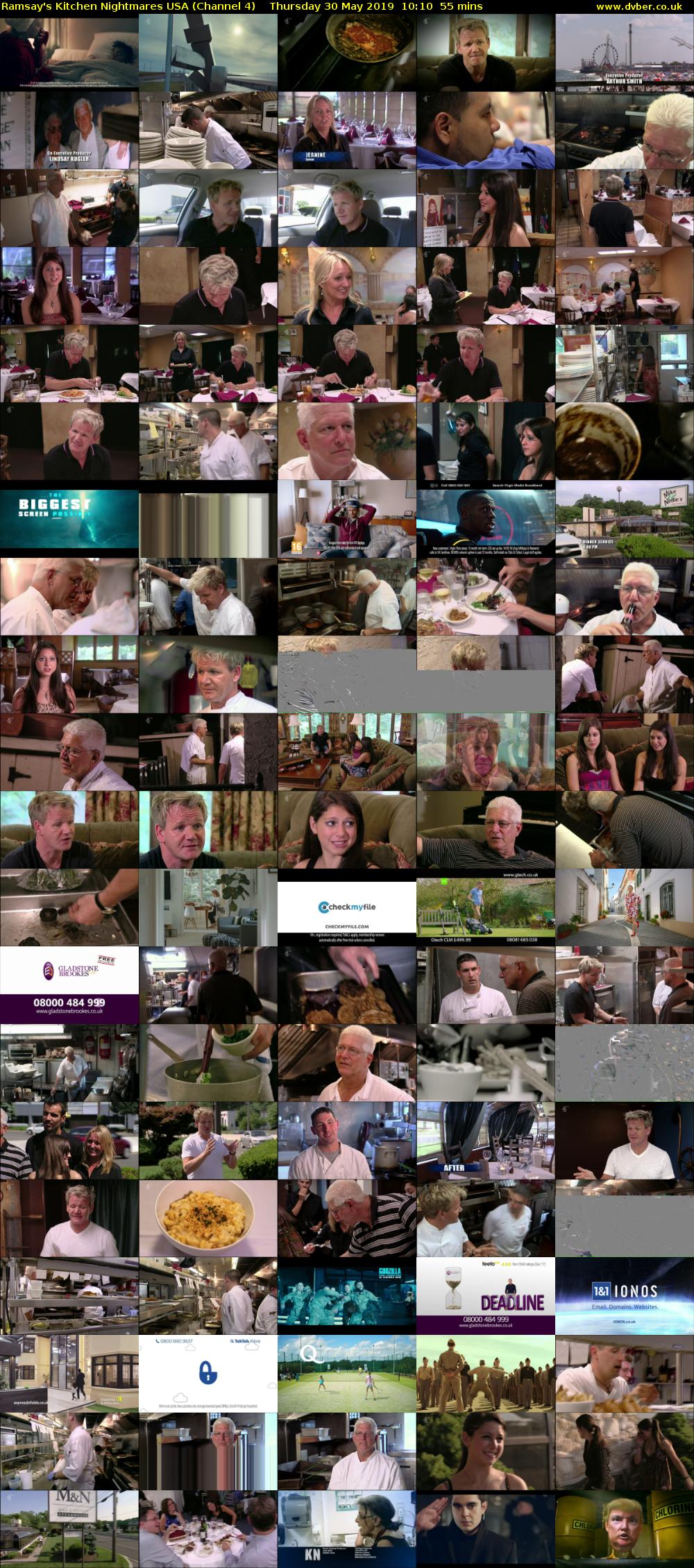 Ramsay's Kitchen Nightmares USA (Channel 4) Thursday 30 May 2019 10:10 - 11:05