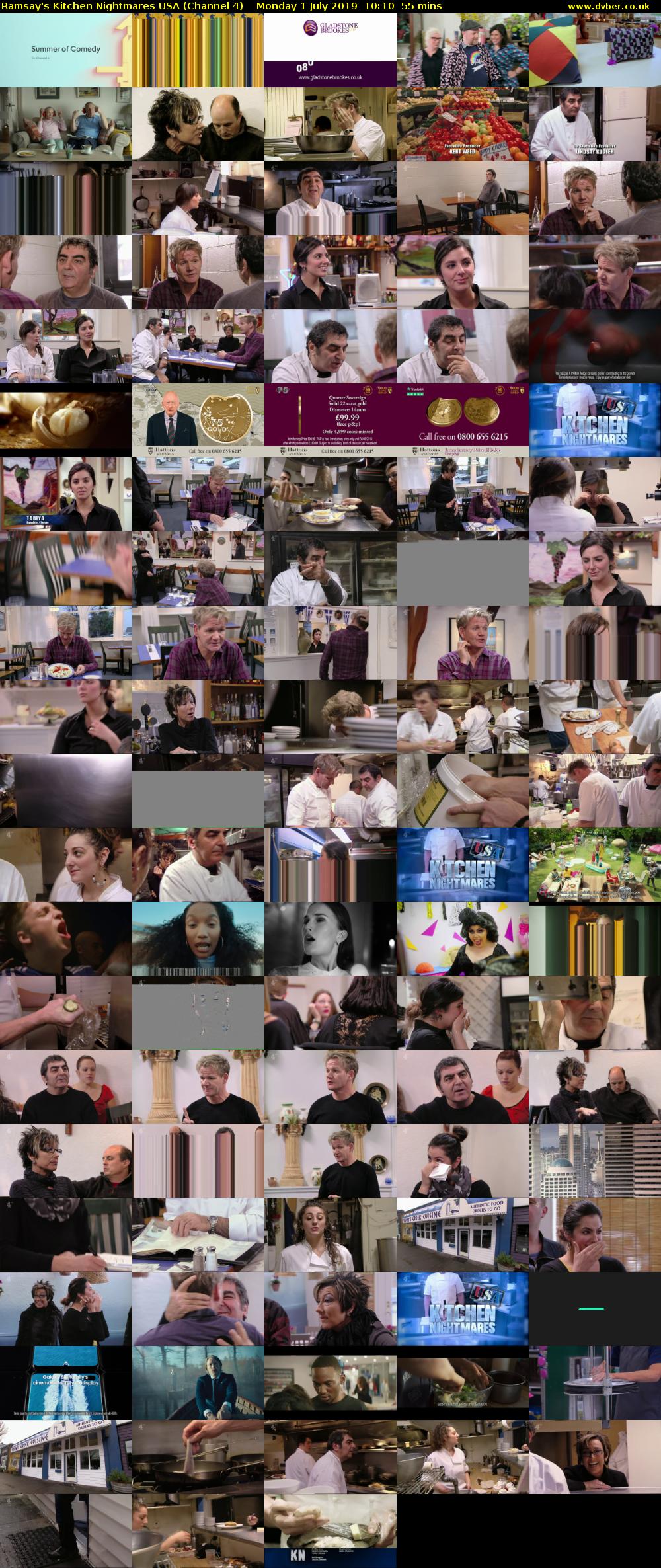 Ramsay's Kitchen Nightmares USA (Channel 4) Monday 1 July 2019 10:10 - 11:05