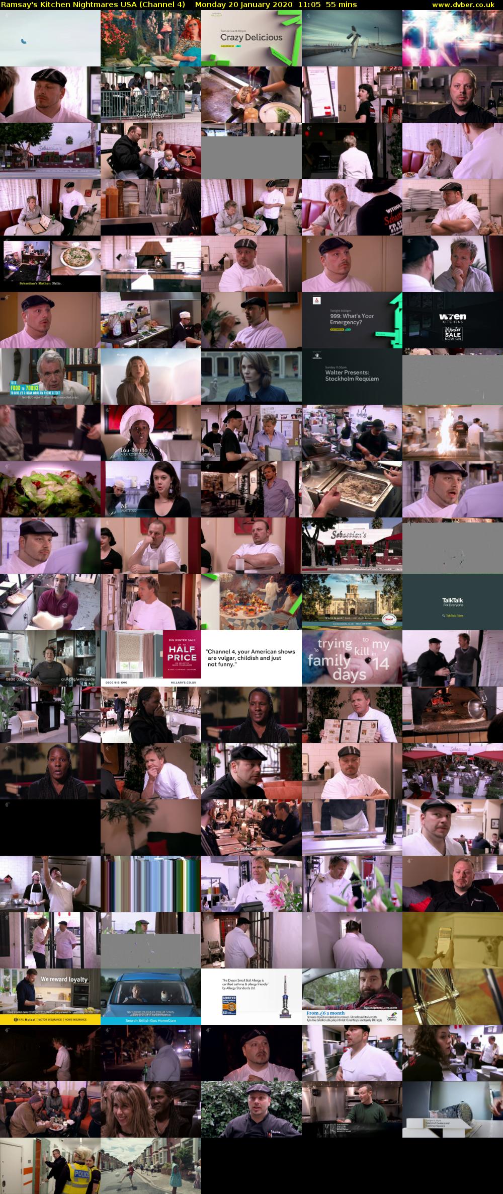 Ramsay's Kitchen Nightmares USA (Channel 4) Monday 20 January 2020 11:05 - 12:00