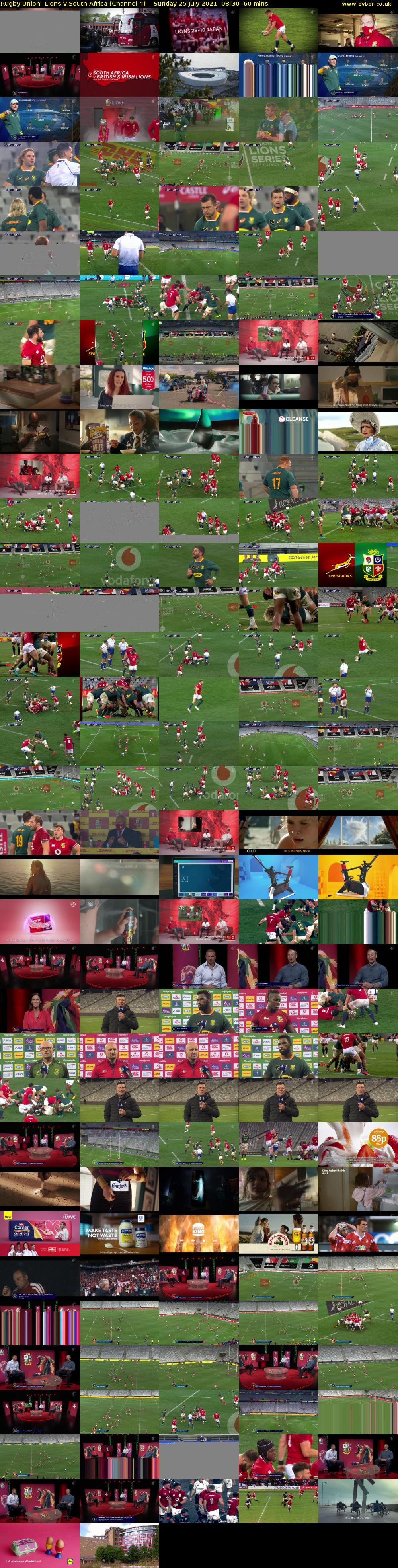 Rugby Union: Lions v South Africa (Channel 4) Sunday 25 July 2021 08:30 - 09:30