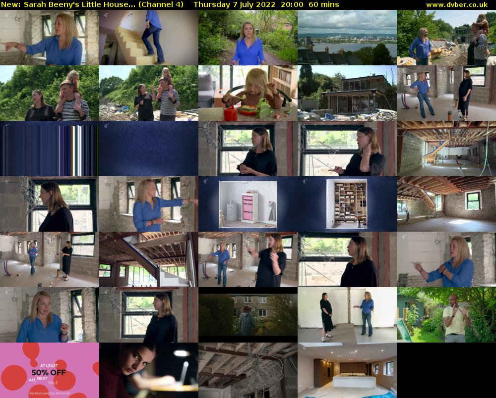 Sarah Beeny's Little House... (Channel 4) Thursday 7 July 2022 20:00 - 21:00