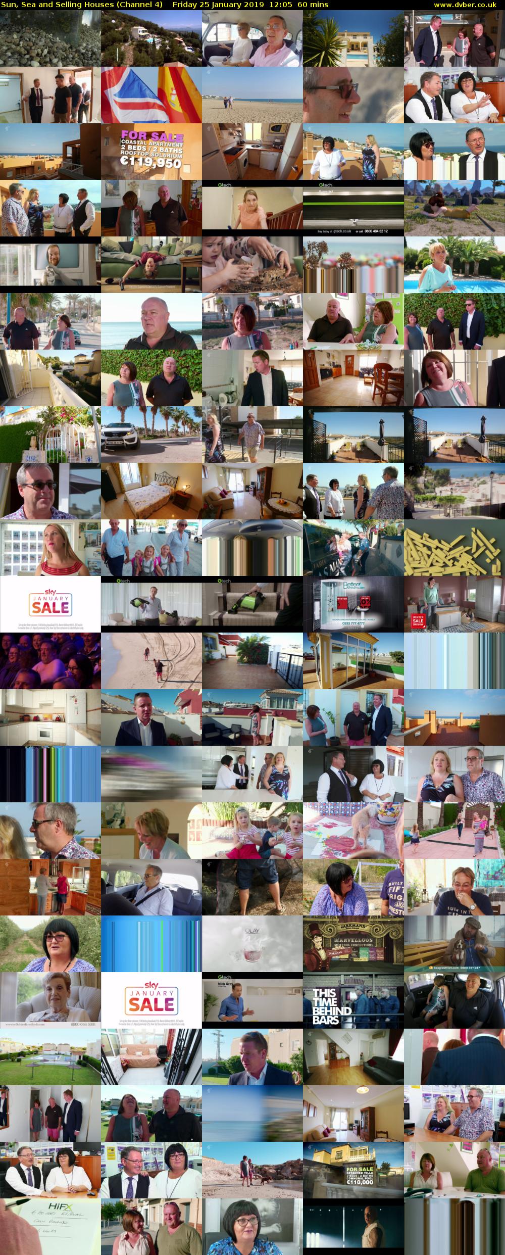 Sun, Sea and Selling Houses (Channel 4) Friday 25 January 2019 12:05 - 13:05