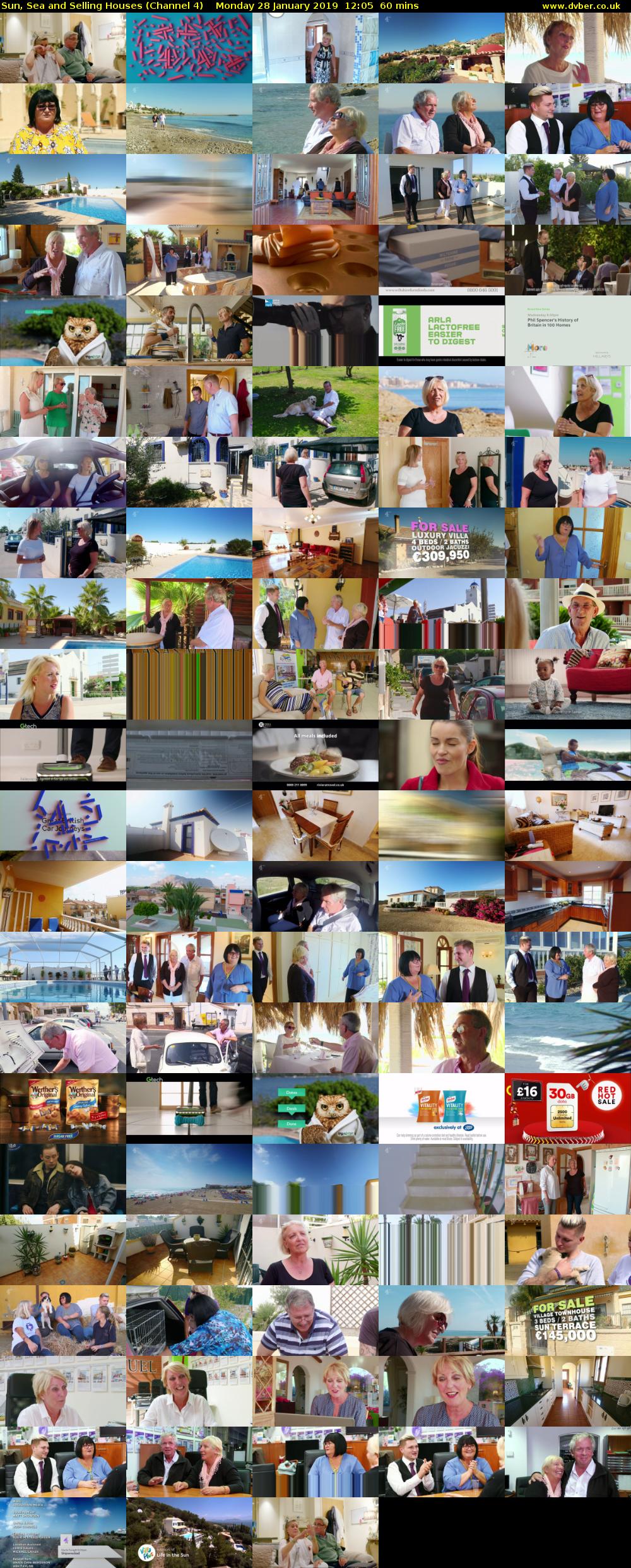 Sun, Sea and Selling Houses (Channel 4) Monday 28 January 2019 12:05 - 13:05