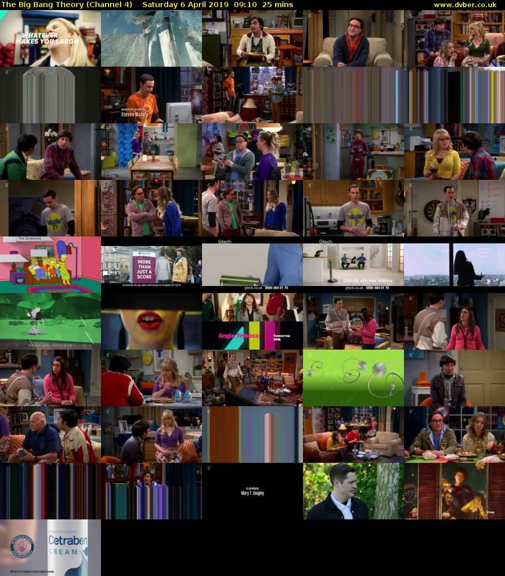 The Big Bang Theory (Channel 4) Saturday 6 April 2019 09:10 - 09:35