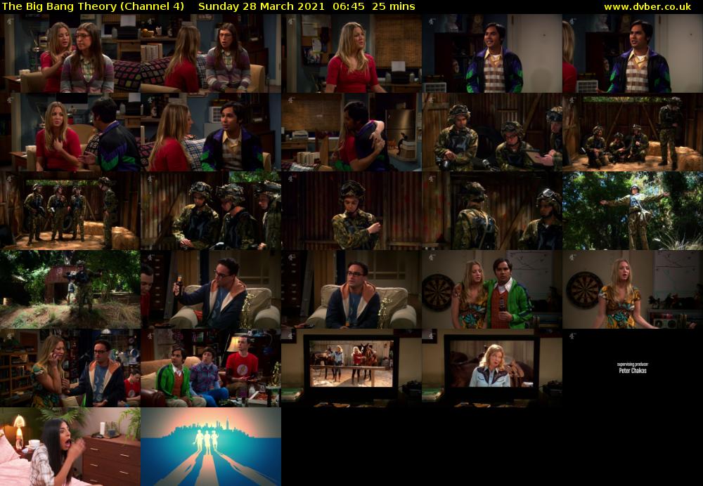 The Big Bang Theory (Channel 4) Sunday 28 March 2021 06:45 - 07:10