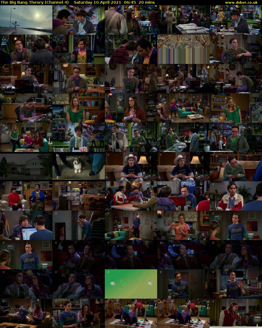 The Big Bang Theory (Channel 4) Saturday 10 April 2021 06:45 - 07:05