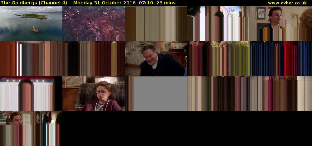 The Goldbergs (Channel 4) Monday 31 October 2016 07:10 - 07:35