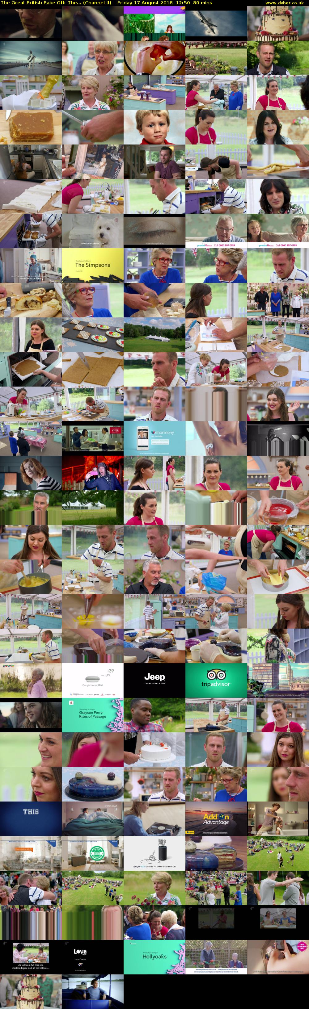 The Great British Bake Off: The... (Channel 4) Friday 17 August 2018 12:50 - 14:10