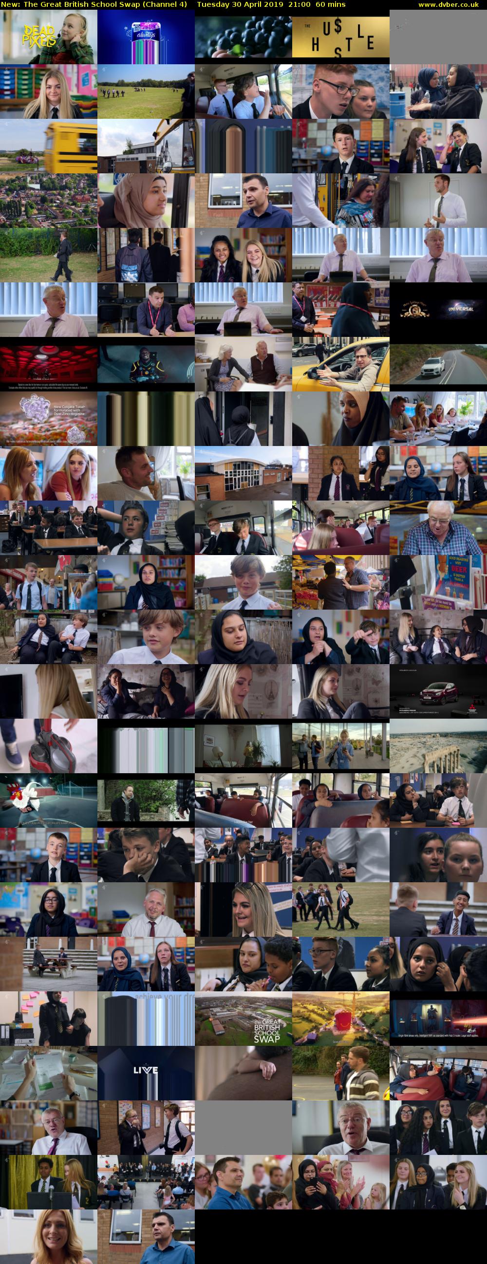 The Great British School Swap (Channel 4) Tuesday 30 April 2019 21:00 - 22:00