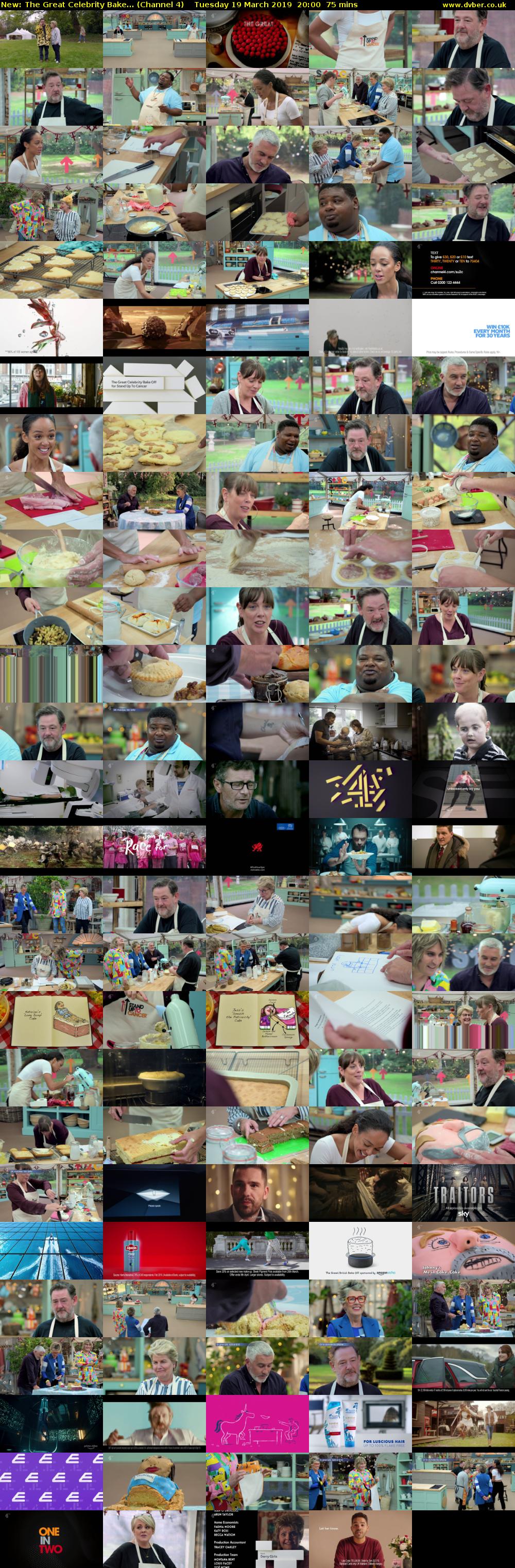 The Great Celebrity Bake... (Channel 4) Tuesday 19 March 2019 20:00 - 21:15