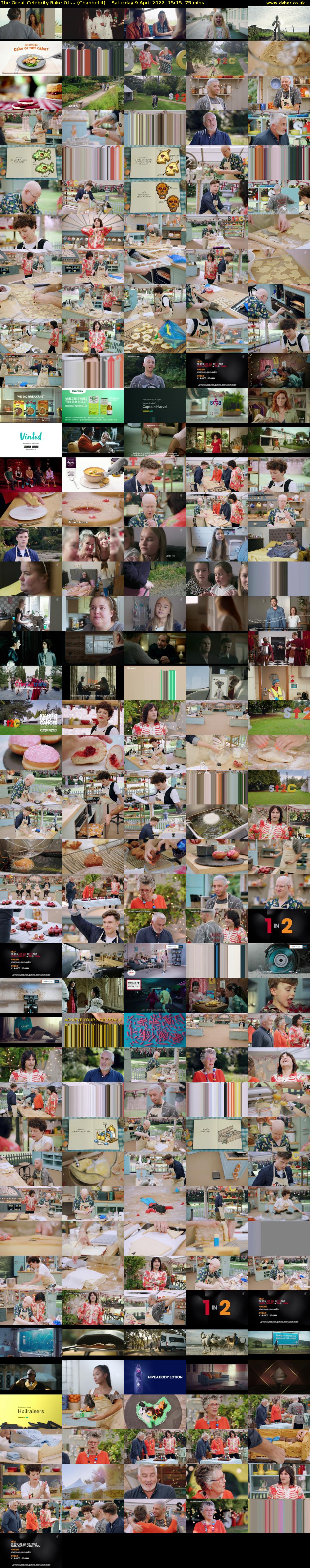 The Great Celebrity Bake Off... (Channel 4) Saturday 9 April 2022 15:15 - 16:30