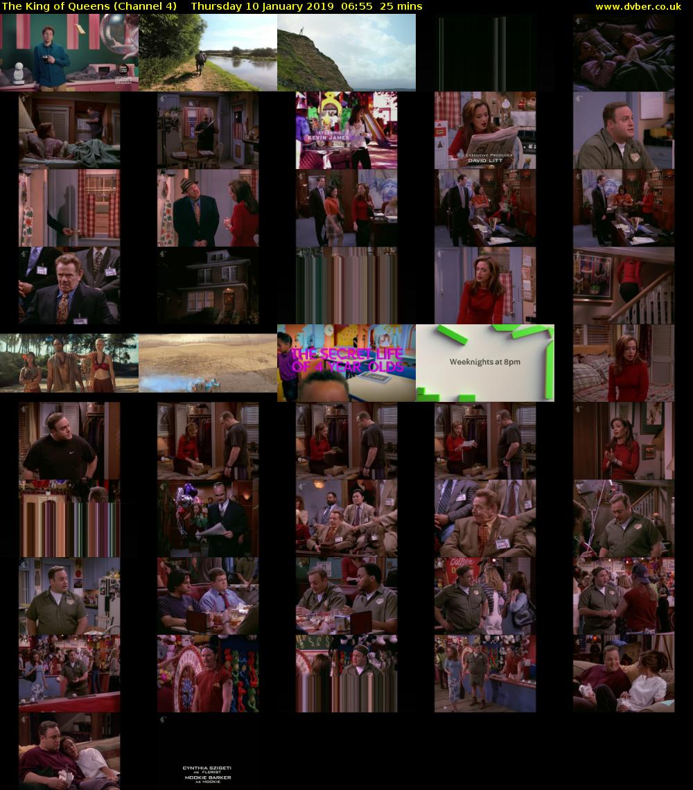 The King of Queens (Channel 4) Thursday 10 January 2019 06:55 - 07:20