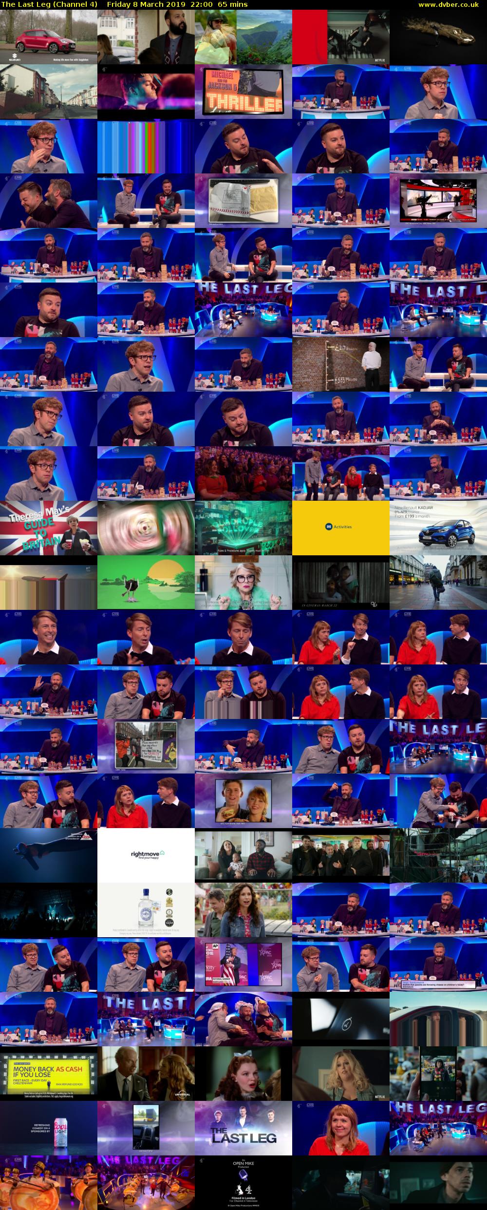 The Last Leg (Channel 4) Friday 8 March 2019 22:00 - 23:05