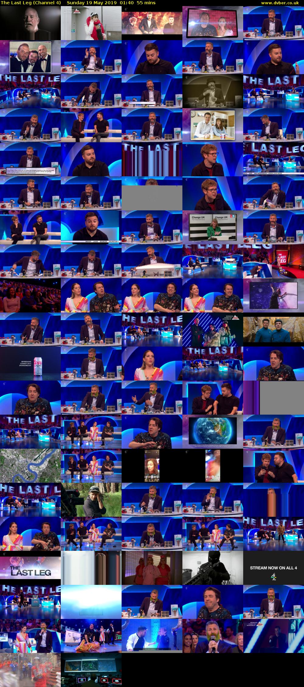 The Last Leg (Channel 4) Sunday 19 May 2019 01:40 - 02:35