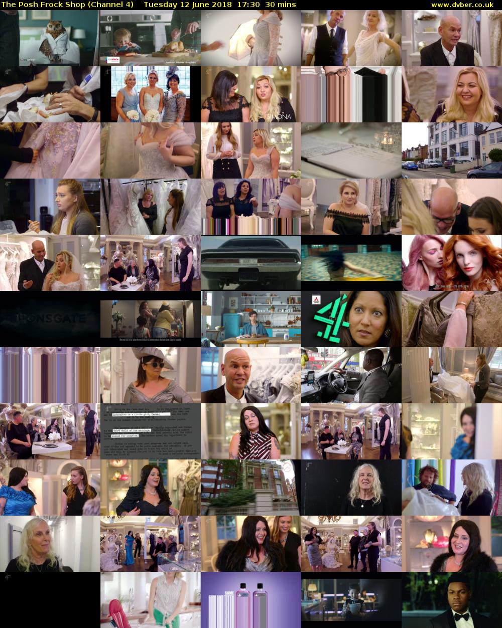 The Posh Frock Shop (Channel 4) Tuesday 12 June 2018 17:30 - 18:00