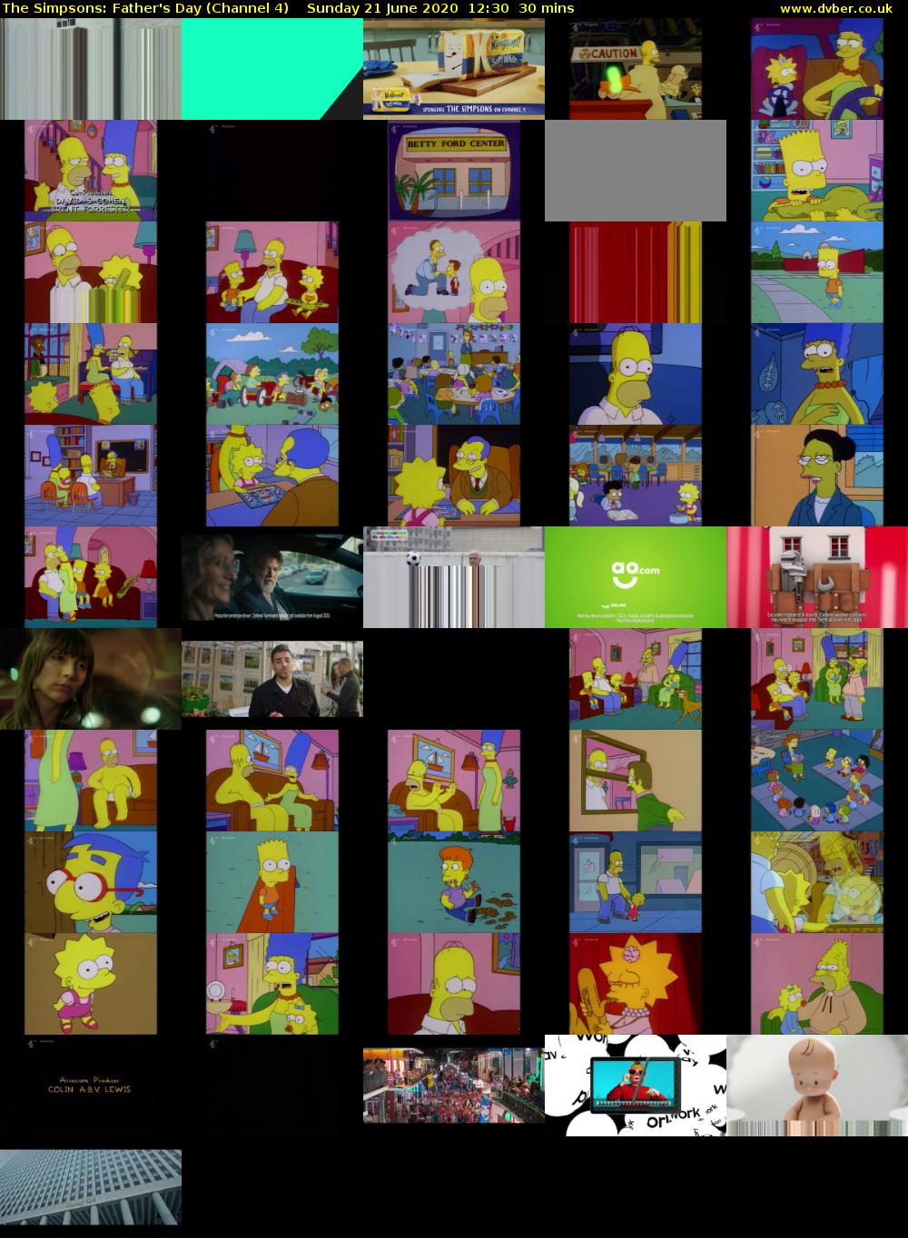 The Simpsons: Father's Day (Channel 4) Sunday 21 June 2020 12:30 - 13:00