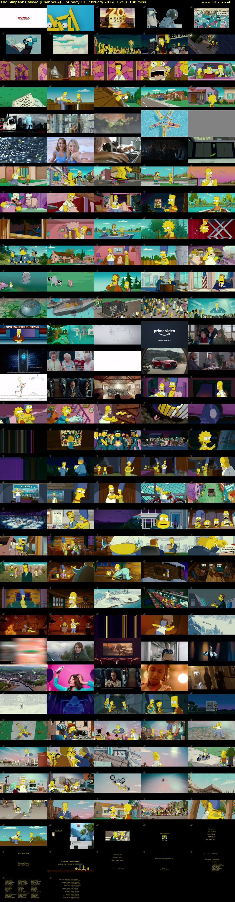The Simpsons Movie (Channel 4) Sunday 17 February 2019 16:50 - 18:30
