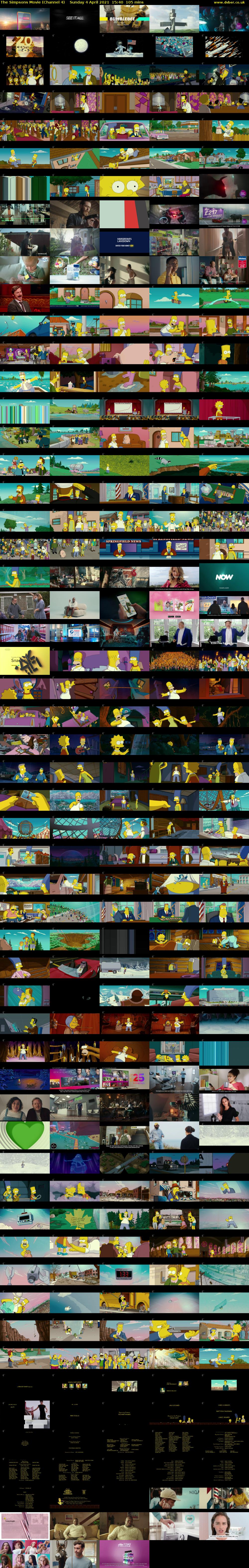 The Simpsons Movie (Channel 4) Sunday 4 April 2021 15:40 - 17:25