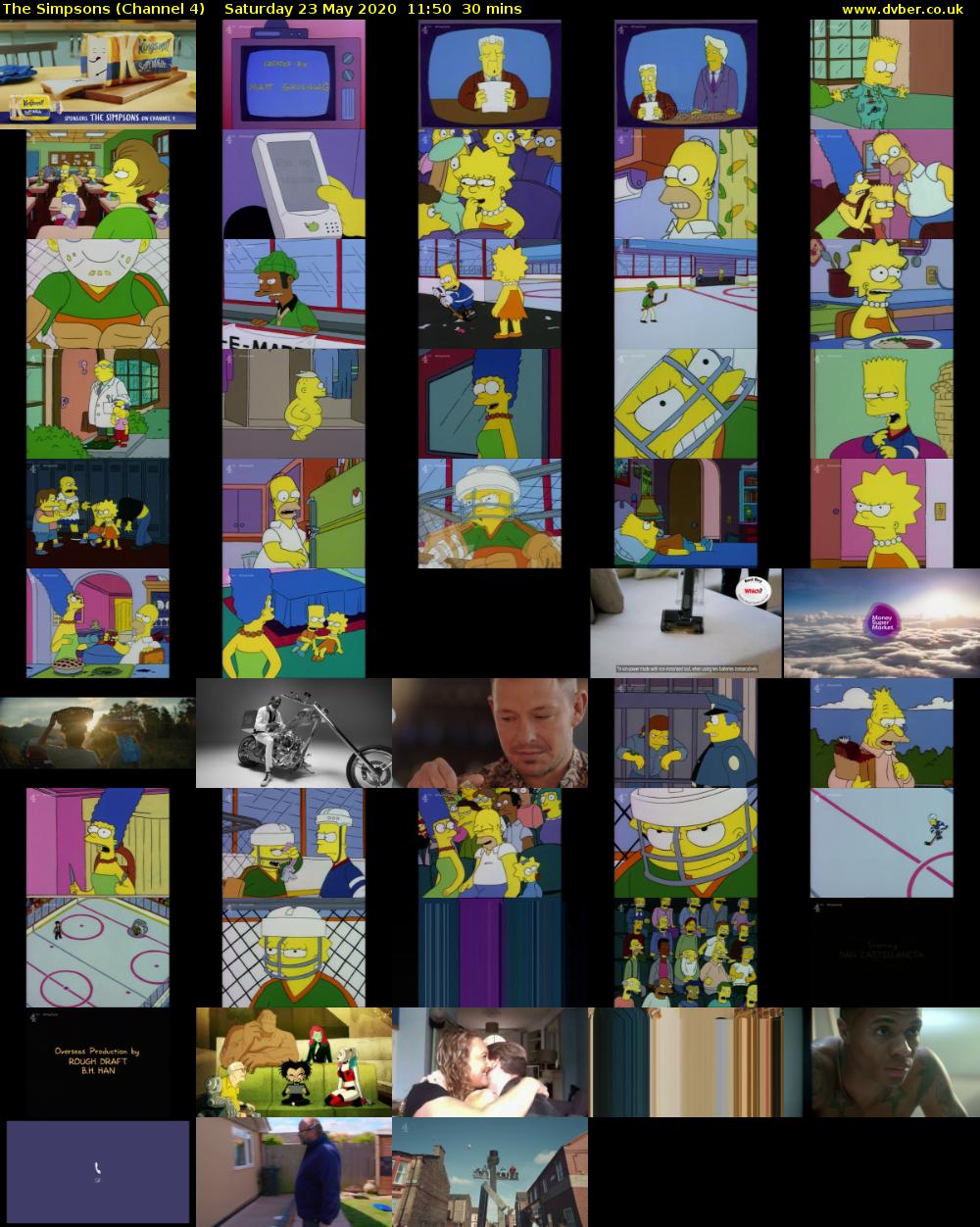 The Simpsons (Channel 4) Saturday 23 May 2020 11:50 - 12:20
