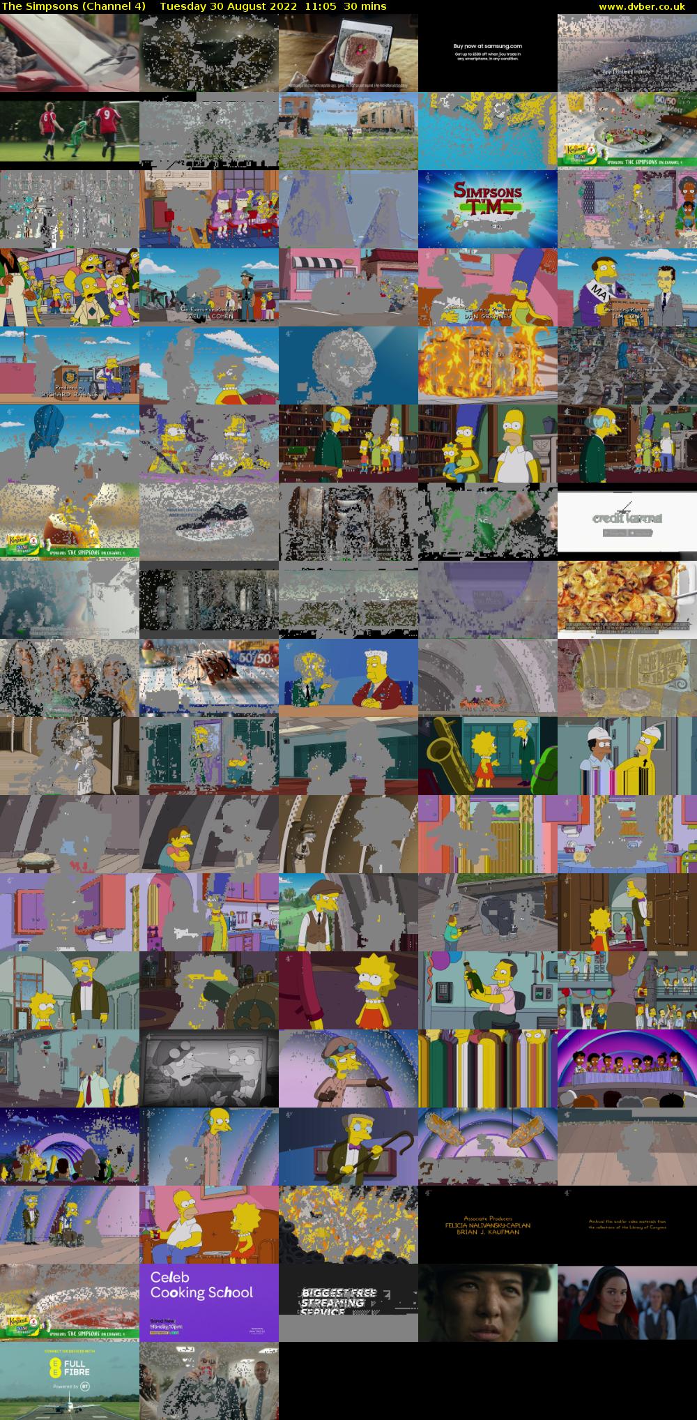 The Simpsons (Channel 4) Tuesday 30 August 2022 11:05 - 11:35