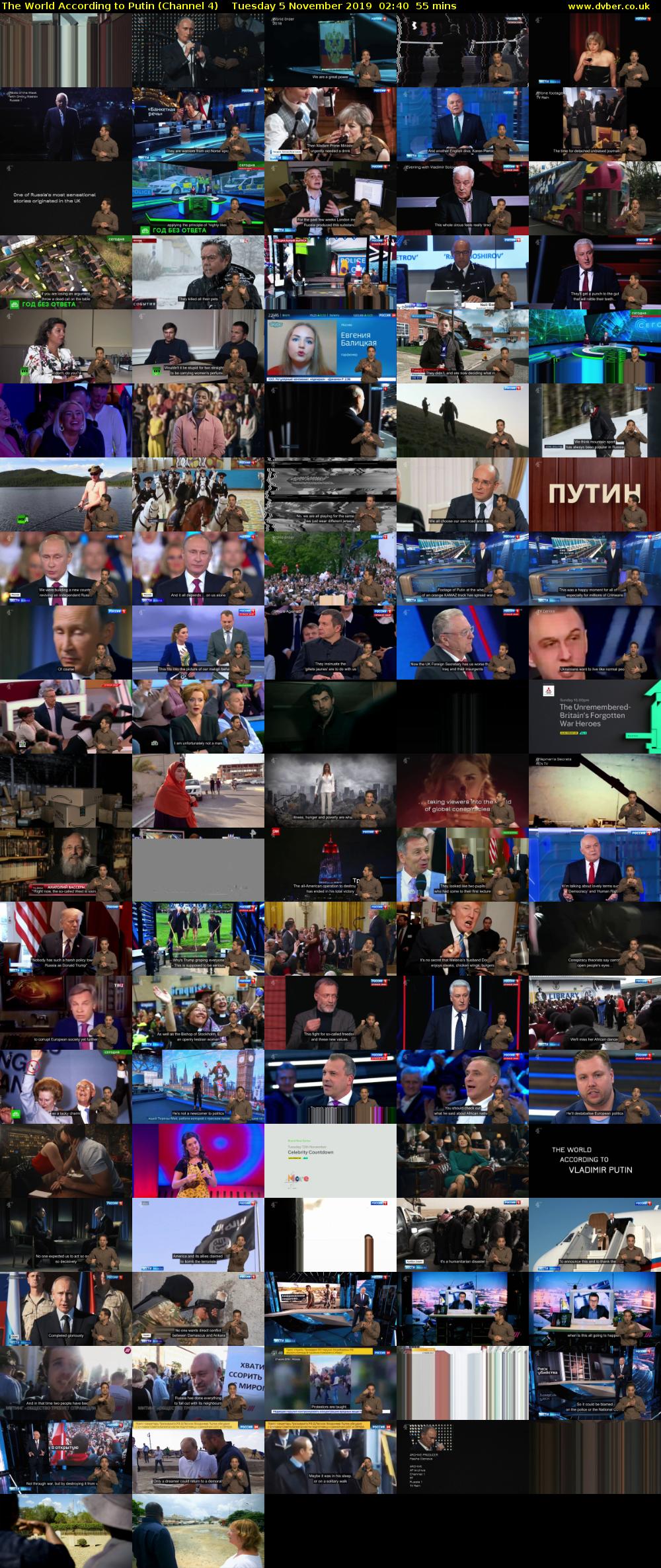The World According to Putin (Channel 4) Tuesday 5 November 2019 02:40 - 03:35