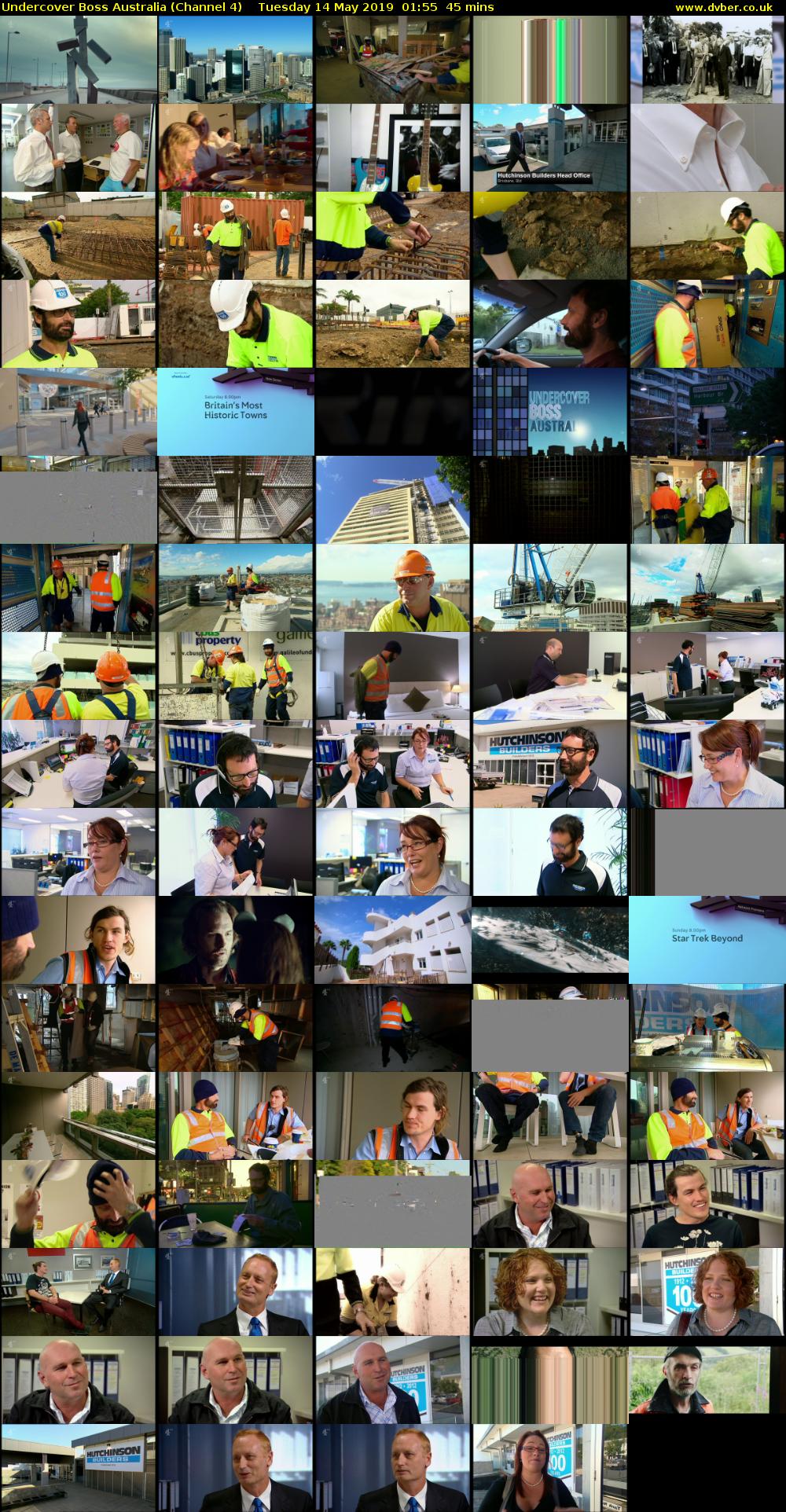 Undercover Boss Australia (Channel 4) Tuesday 14 May 2019 01:55 - 02:40