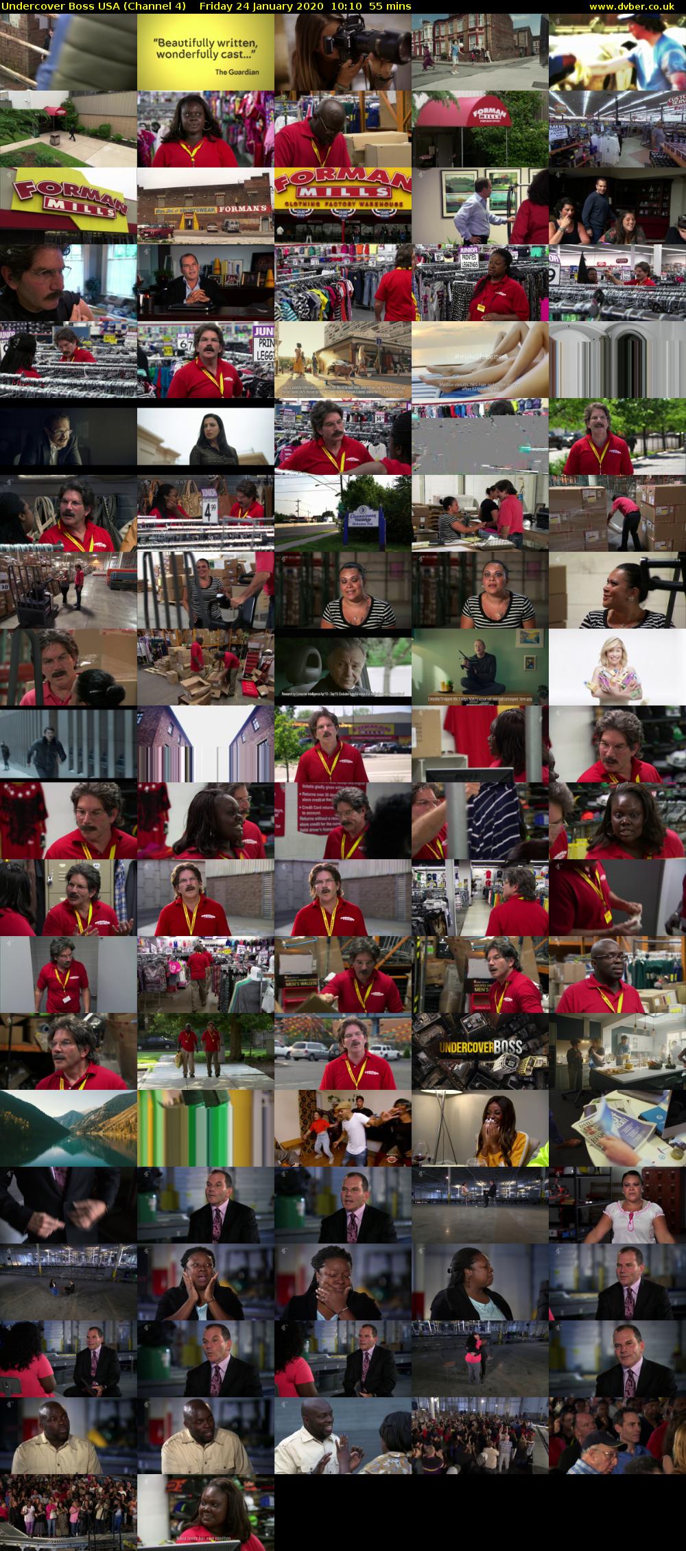 Undercover Boss USA (Channel 4) Friday 24 January 2020 10:10 - 11:05