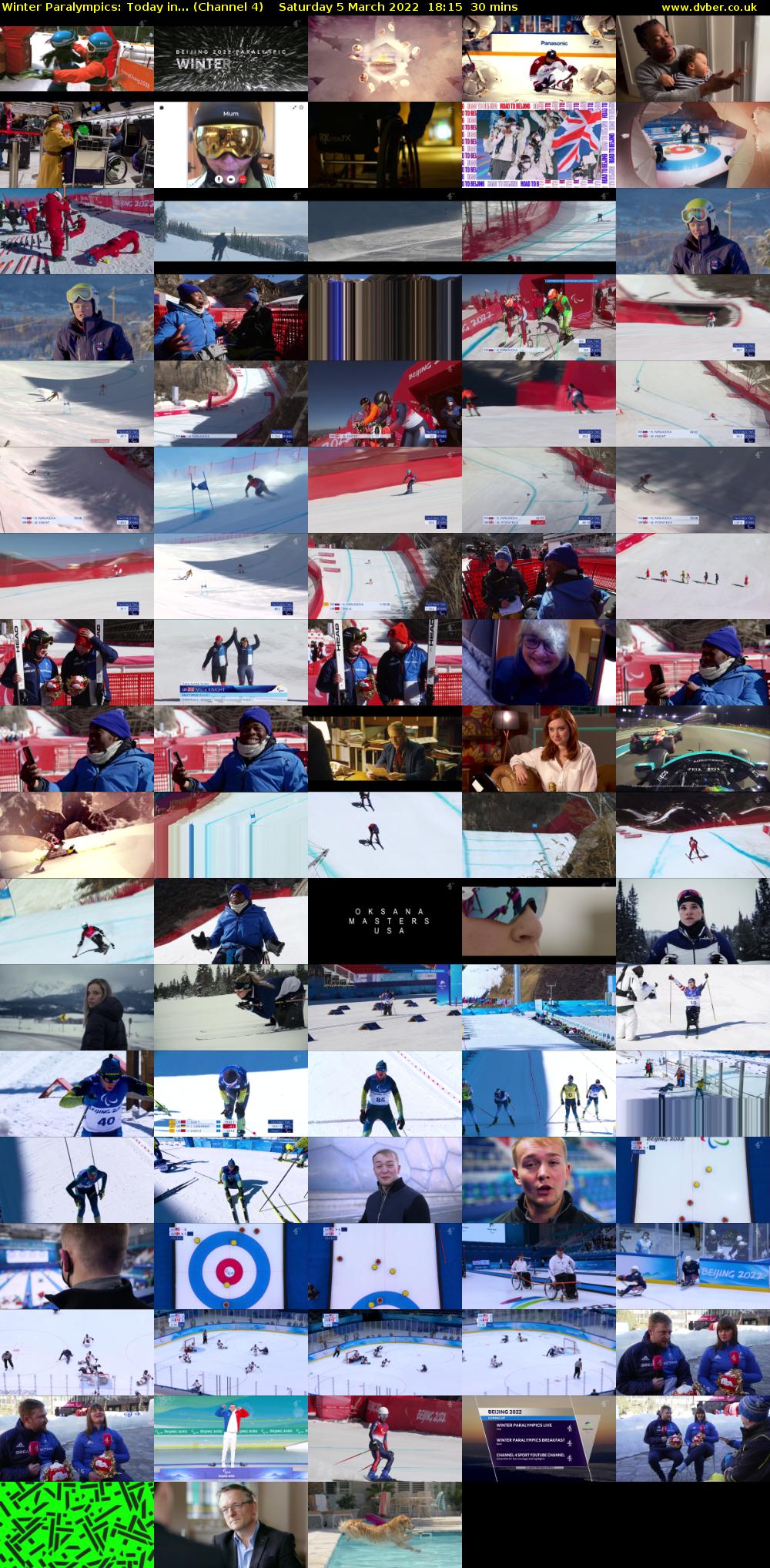 Winter Paralympics: Today in... (Channel 4) Saturday 5 March 2022 18:15 - 18:45