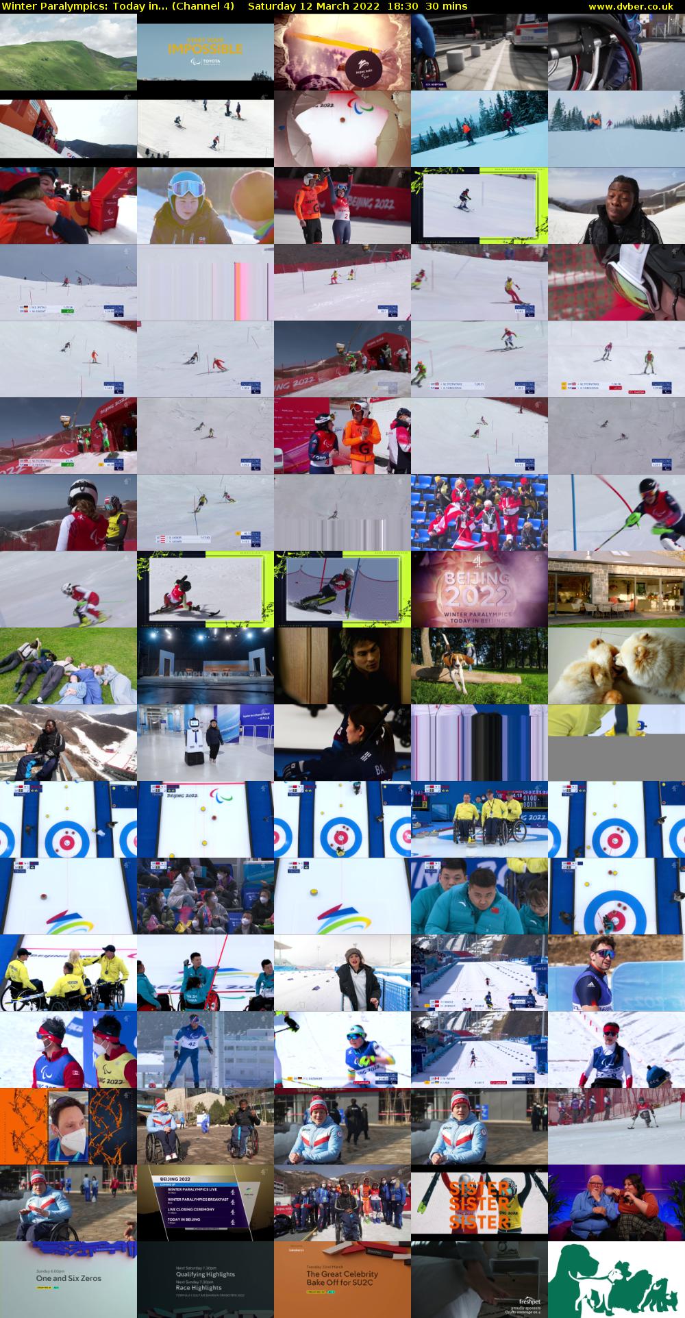 Winter Paralympics: Today in... (Channel 4) Saturday 12 March 2022 18:30 - 19:00